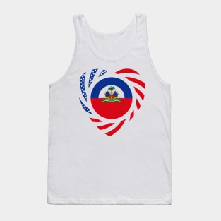 Haitian American Multinational Patriot Flag (Heart) Tank Top